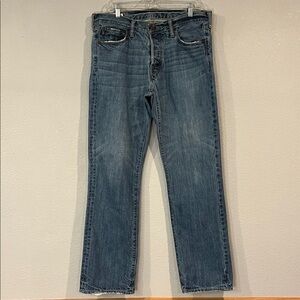 Abercrombie & Fitch Horton classic straight cotton denim jeans 34W X 32L